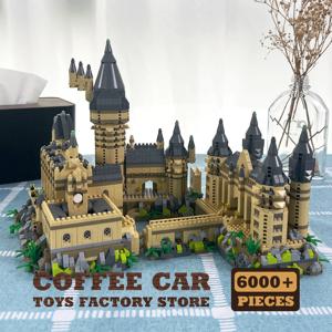 크리 에이 티브 매직 학교 모델 다이아몬드 벽돌 세트 중세 성 MOC 빌딩 블록 DIY 플라스틱 장난감 성인 어린이 크리스마스 선물