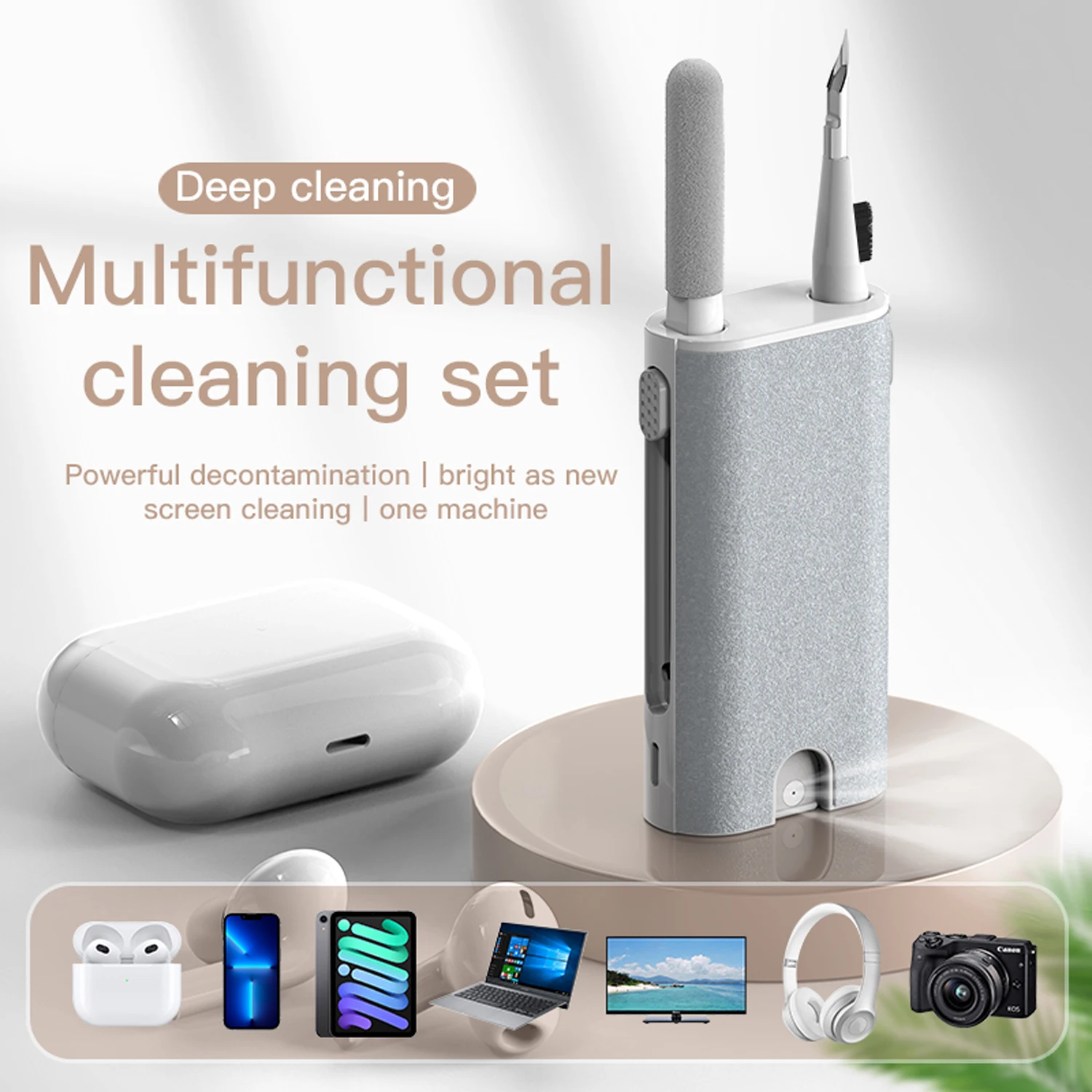 5 in 1 이어폰 클리너 브러시 키트 카메라 폰 태블릿 노트북 TV 화면 청소 도구 Airpod Pro 3 2 1 용 헤드셋 청소 펜