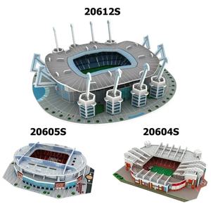 미니어처 축구장 3D DIY 퍼즐 세계 유명 경기장 모델 축구 게임 주변 장치 장난감 팬 생일 장난감 선물 DDJ
