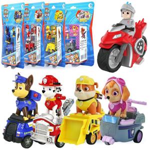 정품 발 순찰 차량 체이스 스카이 마샬 당겨 자동차 Playset 빌딩 블록 라이더 그림 어린이 장난감 생일 선물