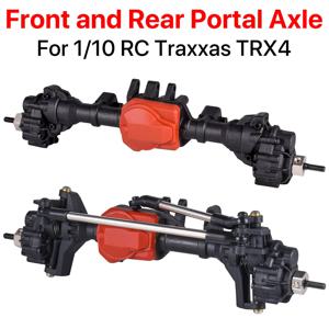 AUSTARHOBBY RC Traxxas TRX4 1/10 Rock Crawler Car 용 금속 전면 및 후면 포털 액슬 업그레이드 부품 교체