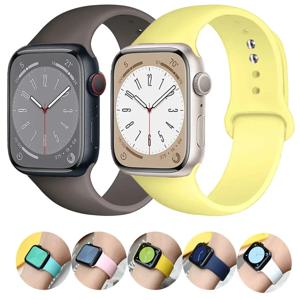 Apple Watch 밴드 용 스트랩 44mm 41mm 45mm 40mm 49mm 42mm 38mm 실리콘 스포츠 팔찌 correa iwatch 시리즈 Ultra 8 7 se 6 5 4 3
