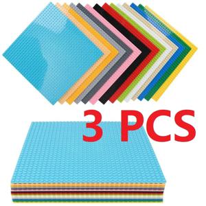 3PCS 클래식 베이스 플레이트 32*32 16X32 16X16 도트 빌딩 블록 벽돌 기본 플레이트 DIY 플라스틱 보드 블록 건설 완구