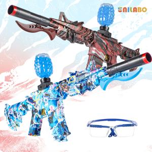 M416 전기 블래스터 총 세트, 고정밀 사격 장난감, 생일을 위한 완벽한 야외 장난감 선물(총알 제외)