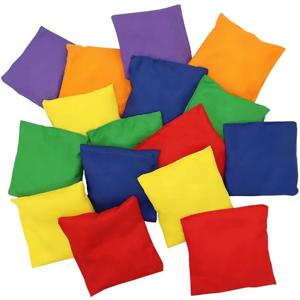 10pcs5cm/7cm 모래 가방 광장 휴대용 가방 샌드백 장난감 어린이 놀이터 어린이 수제 부드러운 샌드백 캔버스 던지기 게임