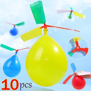 1-10PCS 프로펠러 풍선 헬리콥터 장난감 휘파람 야외 비행 풍선 생일 파티 장식과 어린이 DIY 풍선