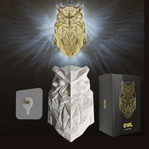 할로윈 새 벽 램프 올빼미 독수리 모양 프로젝터 현대 창조적 인 분위기 Sconce 빛 3D 인쇄 바디 동물 조명 광택