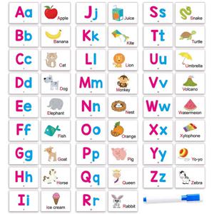 27 첫 번째 단어 Flashcards 알파벳 ABC 동물 카드 1 펜 포함 Scholastic Early Learners 교육용 Chidlren 어린이 장난감 선물