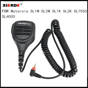 XIERDE 스피커 마이크 모토로라 SL1M SL1K SL1600 SL300 SL7500 SL400 SL4000 SL7550 TLK100 양방향 라디오 마이크