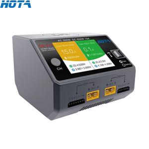HOTA D6 Pro 블랙 AC 200w DC 2x325w /15a 채널 Rc 드론 예비 부품 용 스마트 배터리 충전기 방전기 Lipo 충전기