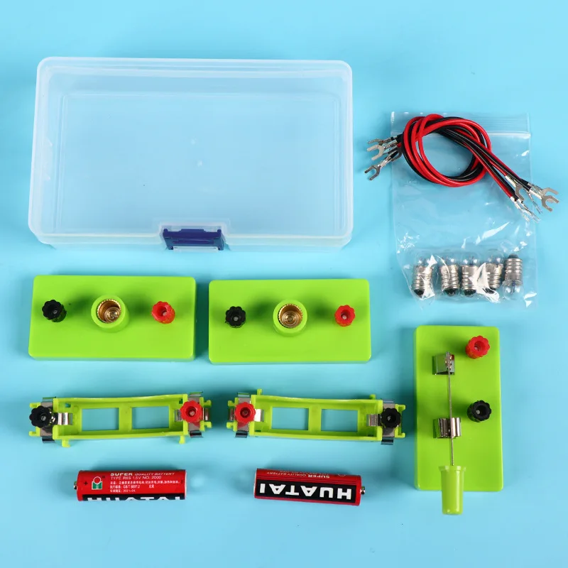 기본 회로 전기 학습 키트 DIY 물리학 어린이 교육 매뉴얼 장난감 STEM 실험 실습 능력 도구 선물