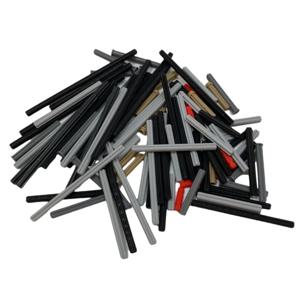 120PCS MOC 기술 블록 크로스 액슬 스틱 막대 하이테크 벽돌 액세서리 32062 4519 24316 6587 87083 3706 호환