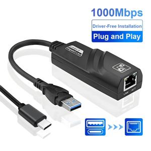 1000Mbps USB3.0-Rj45 네트워크 어댑터 RTL8153 Lan 이더넷 어댑터 Macbook 노트북 Win10/11 용 100/1000Mbps 네트워크 카드