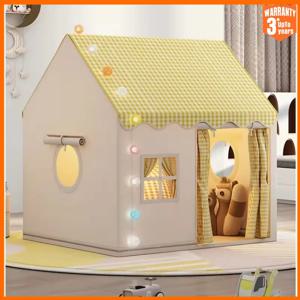어린이 작은 집 접는 Playtent 아이 장난감 텐트 공주 소녀 성 놀이 집 아기 텐트 라이트 볼 Chrismas 선물을 포함하지 않음