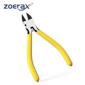 ZoeRax 울트라 샤프 컴팩트 와이어 커터, 긴 플랫 노즈, 강력한 와이어 커터 플라이어, 공예 및 케이블 절단에 이상적, 5 인치