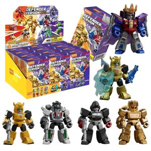 오리지널 BLOKEES Defender 버전 2 변압기 빌딩 블록 장난감 5.5cm 미니 코로네이션 Starscream Bumblebee 액션 피규어