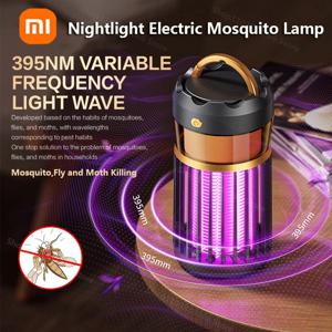 Xiaomi 3-in-1 모기 구충제 램프 캠핑 조명 곤충 구충제 홈 야간 조명 전기 충격 모기 구충제