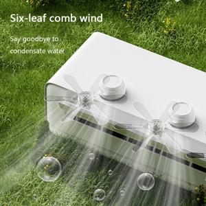 3Pcs 벽 마운트 컨디셔닝 가이드 팬 조정 가능한 풍차 모양의 에어컨 환기 커버 안티 직접 부는 플라스틱 새로운