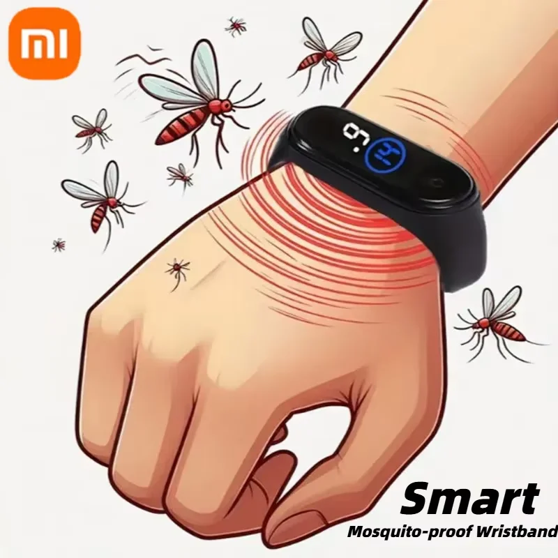 Xiaomi Wearable 모기 구충제 남여 손목 밴드 실내 실외 모기 물림 방지를위한 첨단 초음파 비 화학