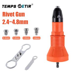 전기 리벳 건 어댑터, 2.4mm 3.2mm 4.0mm 4.8mm 리벳팅 머신, 무선 리벳 건, 가정용 리벳 건, 리벳팅 도구, DIY 인서트 리벳, 빠른 리벳팅