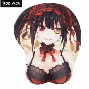 Kurumi Anime 3D Oppai 마우스 패드 오타쿠 게임 손목 받침대Cosliu DIYyid