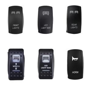 Can Am Maverick Commander 로커 스위치 용 KEMiMOTO 조명 LED 윈치 후면 전면 조명 Led 라이트 바 혼 UTV For Yamaha