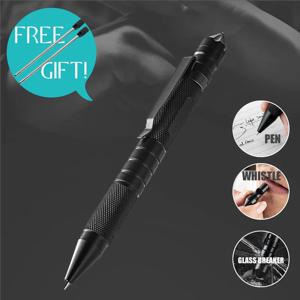 다기능 3-In-1 전술 펜 휘슬 긴급 자기 방어 EDC 도구 야외 생존 자기 구조 Dropshipping