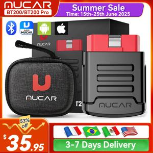 MUCAR BT200/BT200 Pro OBD2 스캐너, 전체 시스템 자동차 블루투스 진단 스캔 도구 모든 자동차용 무료 오일/SAS 15 재설정 코드 리더