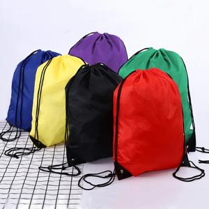 나일론 컬러 휴대용 스포츠 가방 두꺼운 Drawstring 벨트 승마 배낭 체육관 Drawstring 신발 가방 의류 배낭 방수