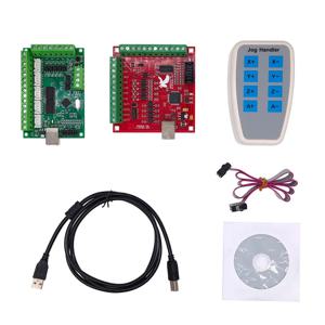 1 세트 4 축/5 축 MACH3 수동 컨트롤러 CNC 인터페이스 드라이버 보드 전자 핸드 휠 CNC 핸들 펄스 발생기