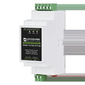 산업용 직렬 서버 RS232 또는 rs485-rj45 이더넷 tcp/ip-직렬, 레일 마운트 지원, POE 기능 포함 (옵션)