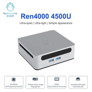 2025 GenMachine 새로운 미니 PC 4500U AMD Windows 11 Ryzen DDR4 Max Suporte 64GB 3200MHz RAM WiFi6 Diy 게임용 컴퓨터 Pc 게임