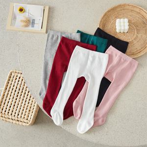 Suefunskry Baby Girls 팬티 스타킹 신생아 신축성있는 허리 솔리드 컬러 스타킹 슬림 피트 양말 스타킹 캐주얼 데일리