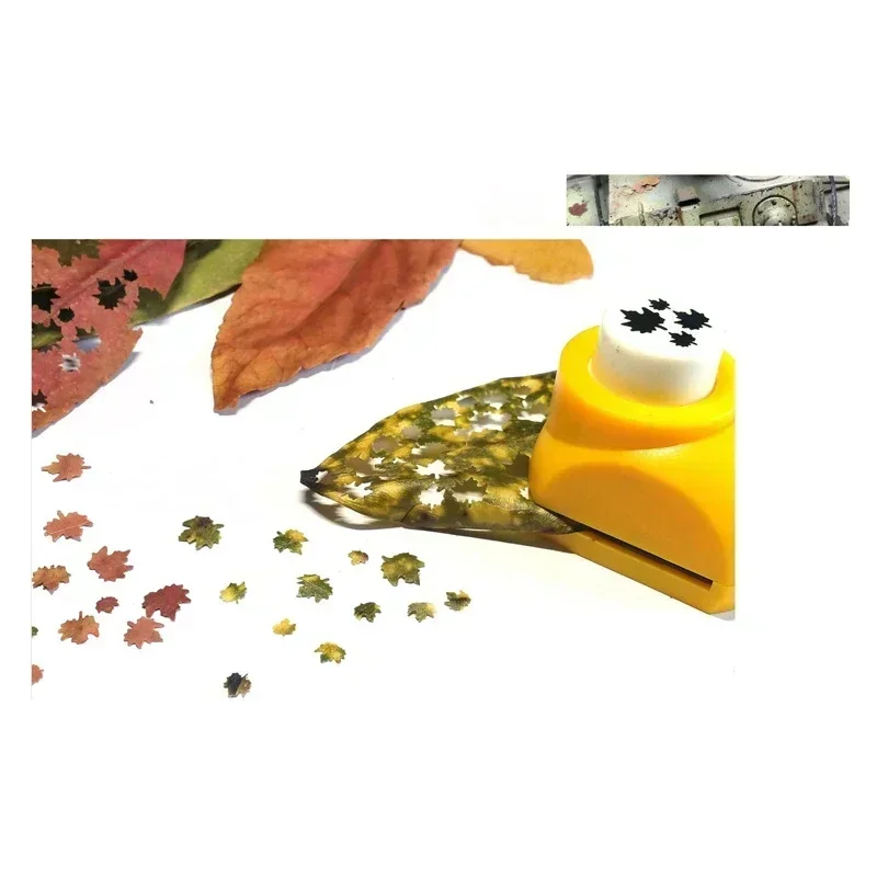 4 in 1 모델 장면 나뭇잎 펀치 리프 모델 펀처 샌드 테이블 액세서리 시나리오 모델 미니 홀 펀처 스크랩북 도구