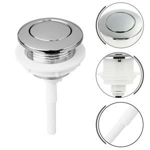 변기 탱크 라운드 스템 단추 ABS 싱글 플러시 절수 변기 단추, 가정 욕실 호텔 공공 장소, 10.5cm, 1 개