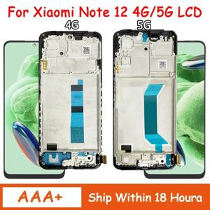 Xiaomi Redmi Note 12 4G 23021RAAEG LCD 디스플레이 터치 스크린 디지타이저 어셈블리 Redmi Note12 5G 용 고품질 22111317 나
