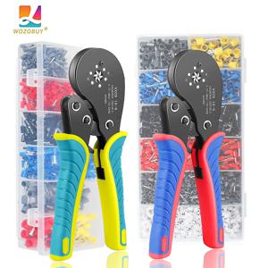0.08-16mm² 16-6 관형 단자 압착 도구 미니 플라이어 대형 단자 압착 정밀 전기 클램프 세트