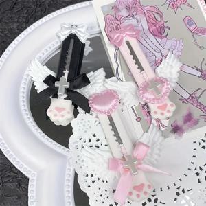 MOHAMM 1pc 펑크 도파민 스타일 DIY, 아트 커팅 조각 스크랩북을위한 소형 경량 귀여운 포켓 유틸리티 나이프