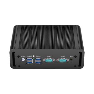 IPC 팬리스 산업용 미니 PC, 인텔 N100, 2x 이더넷, 2x COM, RS232, 485, 6x USB 지지대, 4G LTE SIM 카드, 와이파이 윈도우 리눅스