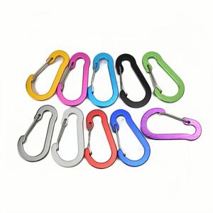 Carabiner 클립 야외 캠핑 하이킹 낚시 배낭 여행을위한 미니 알루미늄 합금 키 체인 Carabiner 클립