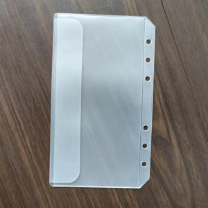 A5A6 6 링 노트북 바인더 용 5Pcs 바인더 지퍼 폴더 투명 루스 리프 문서 서류 가방
