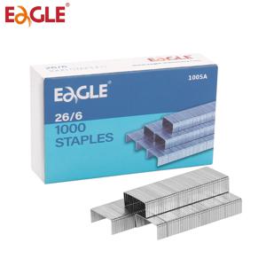 Eagle No.26/6 스테이플, 1/4인치 다리, 3박스 벌크 팩, 총 3000개, 상자당 1000개, 사무실 및 학교 바인딩 액세서리