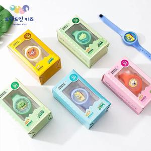 [트렌드잇] 천연 허브 LED 키즈 모기팔찌 12개입