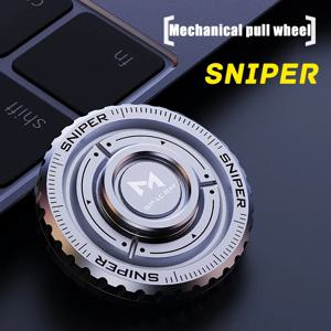 피젯 스피너 기계식 동전 손가락 끝 스테인레스 스틸, EDC 스트레스 방지 피젯 슬라이더 스피너, 성인용 사무실 장난감 선물