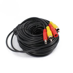5 10 20 미터 DC 전원 RCA AV 비디오 12V 연장 케이블 자동차 트럭 버스 주차 홈 보안 감시 CCTV 카메라
