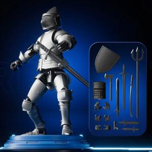 나이트 액션 피규어 Paladin 13 관절 이동식 Shapeshift 로봇 3D 인쇄 마네킹 캐릭터 조립 장난감 어린이 선물
