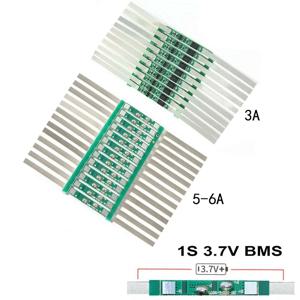 리튬 이온 BMS PCM 배터리 보호 보드, 18650 리튬 이온 리튬 배터리용 벨트 포함 PCM, 1S, 3.7V, 3A, 5-6A, 10 개