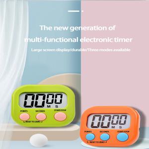 LED 카운터 디스플레이 알람 시계 수동 전자 카운트다운 스포츠 자기 디지털 타이머 주방 요리 샤워 연구 스톱워치