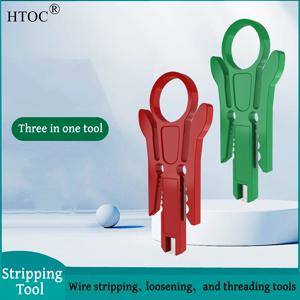 HTOC 3 In 1 와이어 스트리퍼 느슨한 와이어 압착 도구는 RJ11 RJ45 네트워크 케이블 전화선 UTP 크림 퍼에 적합합니다.