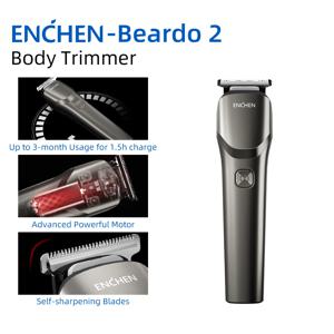 ENCHEN 헤어 트리머 프로페셔널 면도기 헤어 클리퍼 헤어 커팅 머신 다기능 휴대용 바디 트리머 수염 면도기 남성 - Beardo 2